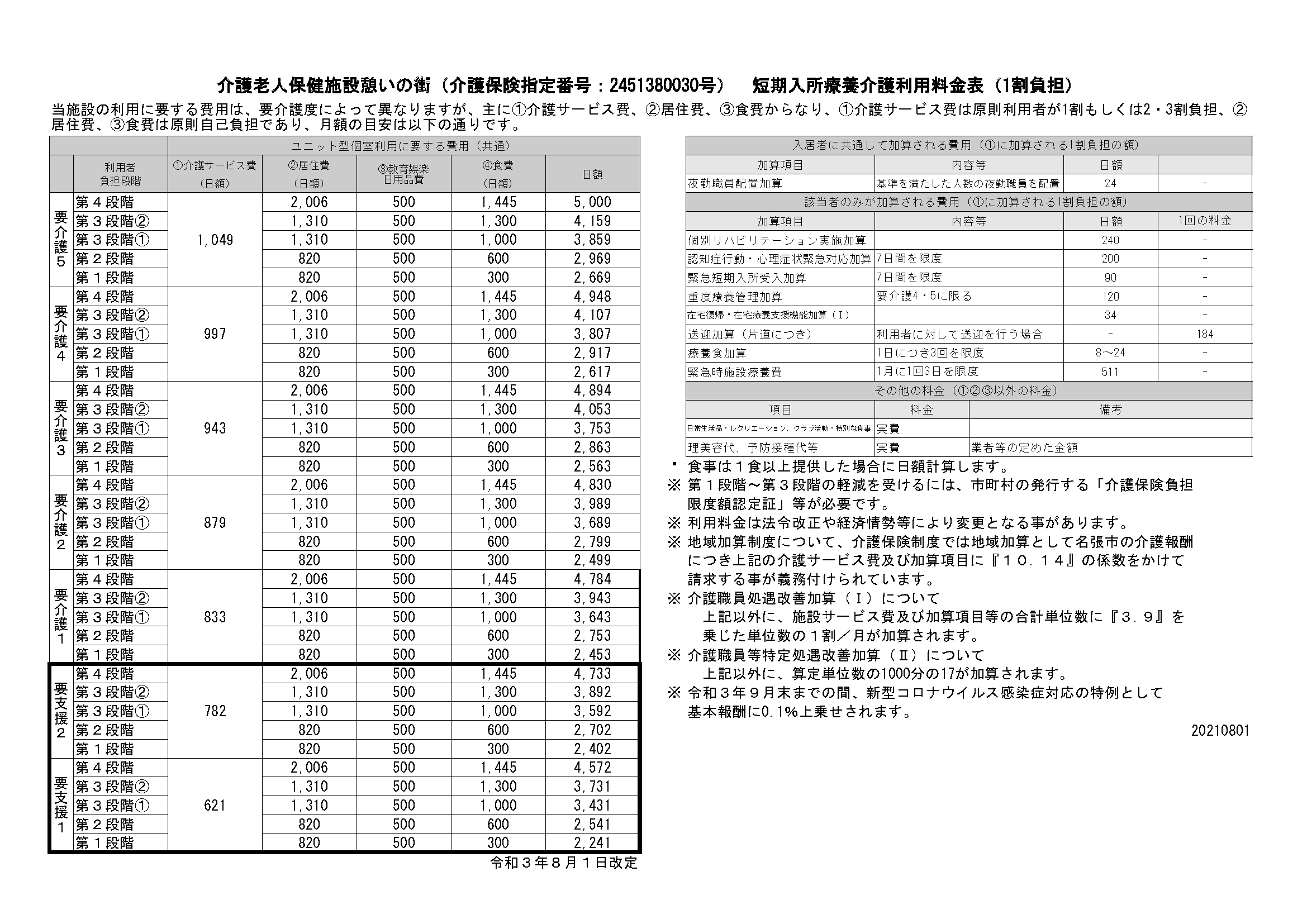 津の街 料金表4画像